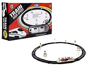 High Speed Bullet Train with Tracks Set Toy for Kids (3+ Years)