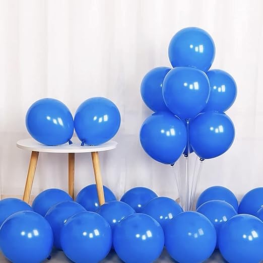Blue Balloons Pack Red Theme Kids Birthday Party Decoration Party Balloon - Packet of 50 Balloons