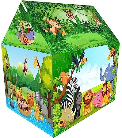 Play House for Kids Extremely Light Weight, Water Proof Kids Play Tent House for 7 Year Old Girls and Boys (Jungle)